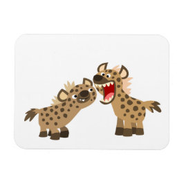 Cute Big-Teethed Cartoon Hyenas Flexible Magnet Magneet