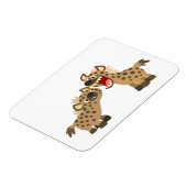 Cute Big-Teethed Cartoon Hyenas Flexible Magnet Magneet (Linkerzijde)