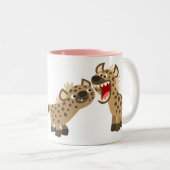 Cute Big Teethed Cartoon Hyenas Mok (Voorkant rechts)