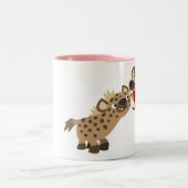 Cute Big Teethed Cartoon Hyenas Mok (Center)