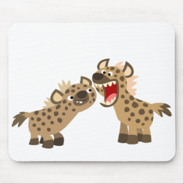 Cute Big Teethed Cartoon Hyenas Mousepad Muismat