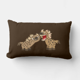 Cute Big Teethed Cartoon Hyenas Pillow Kussen