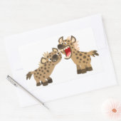 Cute Big Teethed Cartoon Hyenas Sticker (Envelop)