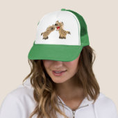 Cute Big Teethed Cartoon Hyenas Trucker Hat Trucker Pet (In situ)