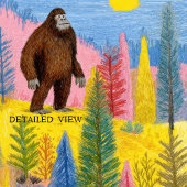 Cute Bigfoot Cryptid Wezen Poster Kunst