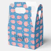 Cute Biggetje Gable Favor Box Bedankdoosjes (Geopend)