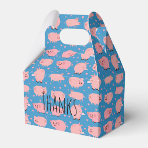 Cute Biggetje Gable Favor Box Bedankdoosjes