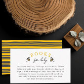 Cute Bij Baby Shower Boek voor Baby Bijlagekaart Informatiekaartje