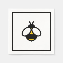 Cute bij, honingbijen, hommel servet