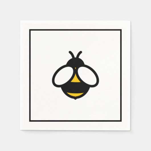 Cute bij, honingbijen, hommel servet (Voorkant)