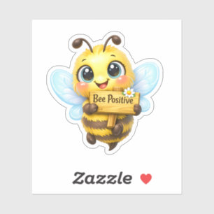 Cute Bij Positieve Whimsical Cartoon Sticker