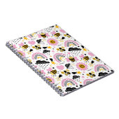 Cute Bijen en Regenbogen Notitieboek (Rechterzijde)