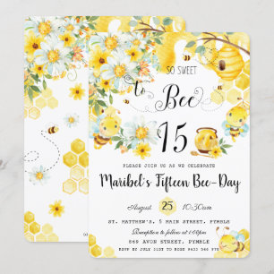 Cute bijen, zo zoet tot 15-jarige koninginnenziekt kaart