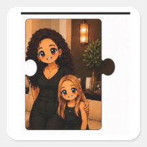 Cute bijpassende familie Kawaii stickerpakket