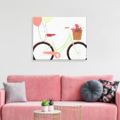 Cute Bike Wrapped Canvas (Insitu (Woonkamer))