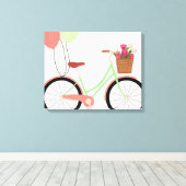 Cute Bike Wrapped Canvas Afdruk (Insitu (Houten vloer))