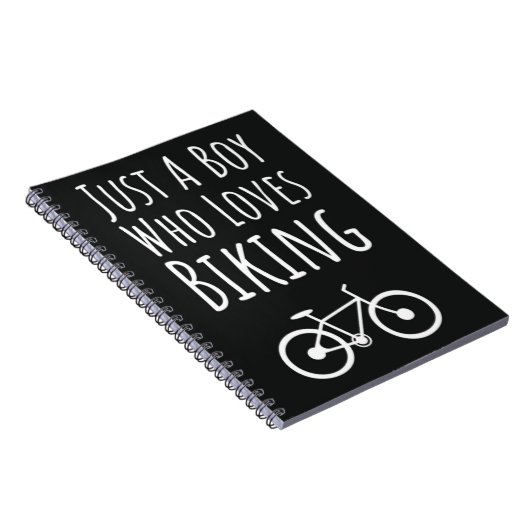 Cute Biking Gifts For Baby Boys Kids Cycling Biker Notitieboek (Rechterzijde)
