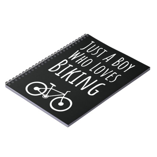Cute Biking Gifts For Baby Boys Kids Cycling Biker Notitieboek (Linkerzijde)