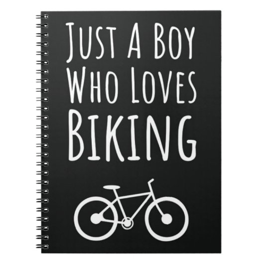Cute Biking Gifts For Baby Boys Kids Cycling Biker Notitieboek (Voorkant)