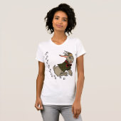Cute Billy Goat met Bowtie T-shirt (Voorkant volledig)