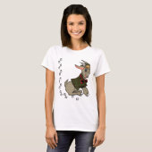 Cute Billy Goat met Bowtie T-shirt (Voorkant volledig)