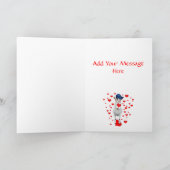 Cute Billy Goat Valentijn Kaart (Binnen)