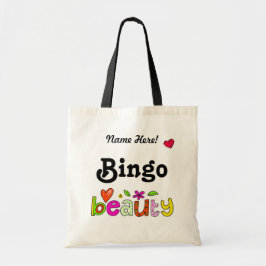 Cute Bingo Beauty Custom Bingo-spelers Tote Bag