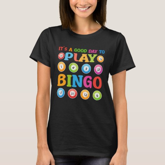 Cute Bingo For Casino Game Bingo T-shirt (Voorkant)