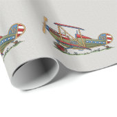 Cute Biplane Cadeaupapier (Rol Hoek)