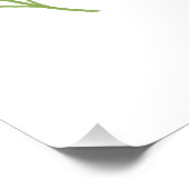 Cute Bird 1st Birthday Welcome Glossy Poster (Hoek)