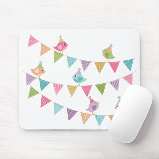 Cute Bird Bunting Muismat (Met muis)