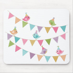 Cute Bird Bunting Muismat