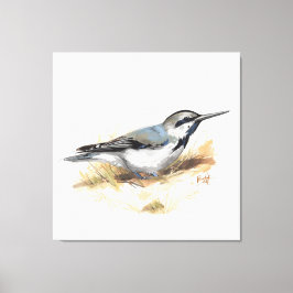 cute bird canvas afdruk