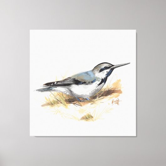 cute bird canvas afdruk (Voorkant)