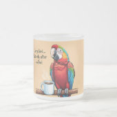 Cute Bird Coffee Mug for Early Birds  Matglas Koffiemok (Center)