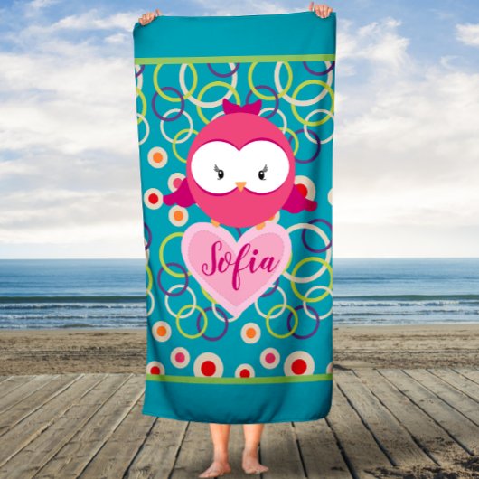 Cute Bird, Custom Kind Bath Towel Personalized Badhanddoek