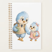 Cute Bird Dagelijkse Planner Notitieboek (Voorkant)