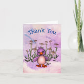 Cute Bird Daisies Specialized Bedankt voor je kaar Kaart (Voorkant)
