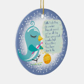 Cute bird garen crochet gedicht kerstversiering keramisch ornament (Rechts)
