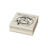 Cute Bird Handmade with Love Rubberstempel (Stempel)