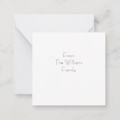 Cute Bird Kerstmis Wenskaart Notitiekaartje (Achterkant)