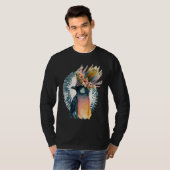 Cute Bird Of Paradise Bird Flower Crown Pet Birds  T-shirt (Voorkant volledig)
