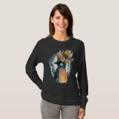 Cute Bird Of Paradise Bird Flower Crown Pet Birds  T-shirt (Voorkant volledig)
