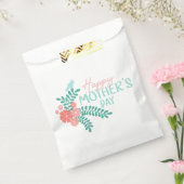 Cute bird on flower mother's day design bedankzakje (Gezegeld)