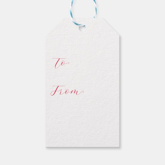 Cute Bird op een Branch met lint Cadeaulabel (Achterkant)