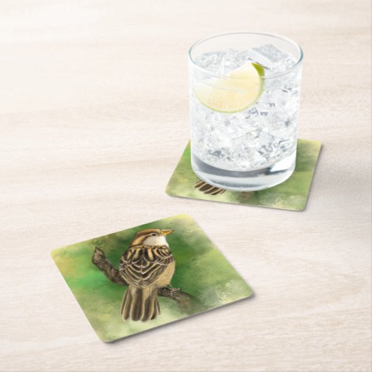Cute Bird Paper Onderzetter (Insitu)