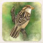 Cute Bird Paper Onderzetter (Voorkant)