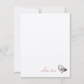 Cute Bird Personalized Notitiekaartje (Voorkant)