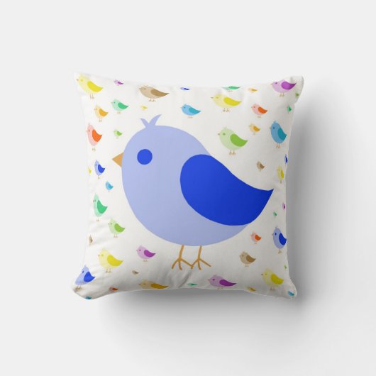 Cute Bird Pillow Kussen (Voorkant)