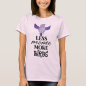 Cute bird  - Purple Bird With Motivational Slogan T-shirt (Voorkant)